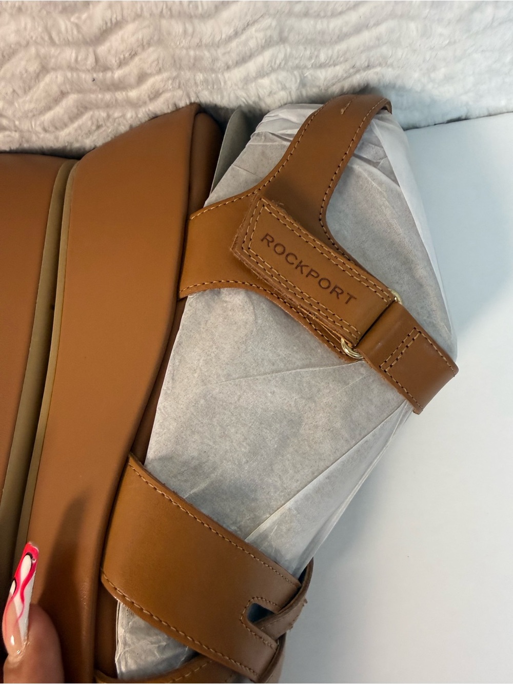 Rockport Women's Amira Strappy Open Toe Casual Wedge Sandal. Brand New so nice. - Picture 11 of 12